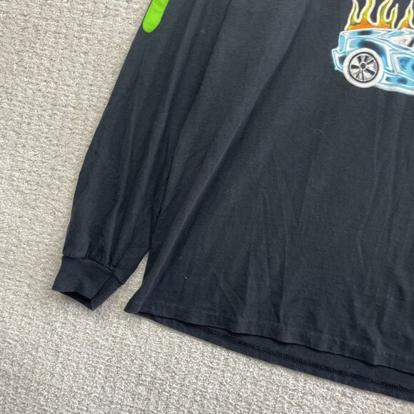 Billie Eilish 2019 World Tour Car Flames Graffiti Shirt Black Long Sleeve Size L - Picture 6 of 14